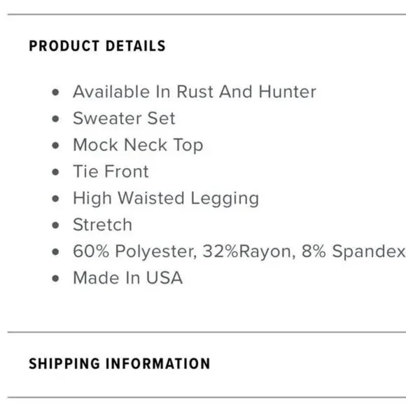 Restart Legging Set - Rust- Never Used - Picture 8 of 8